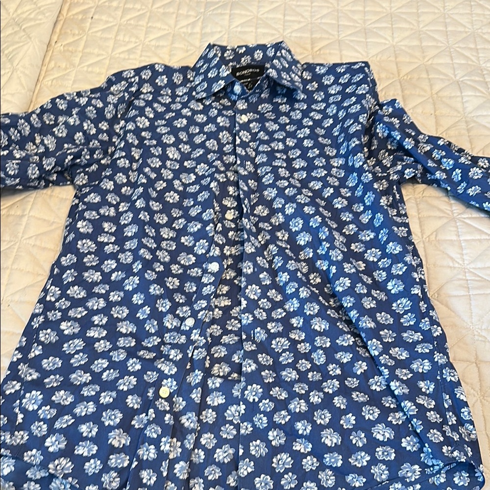 Bonobos Navy Floral Men's Shirt